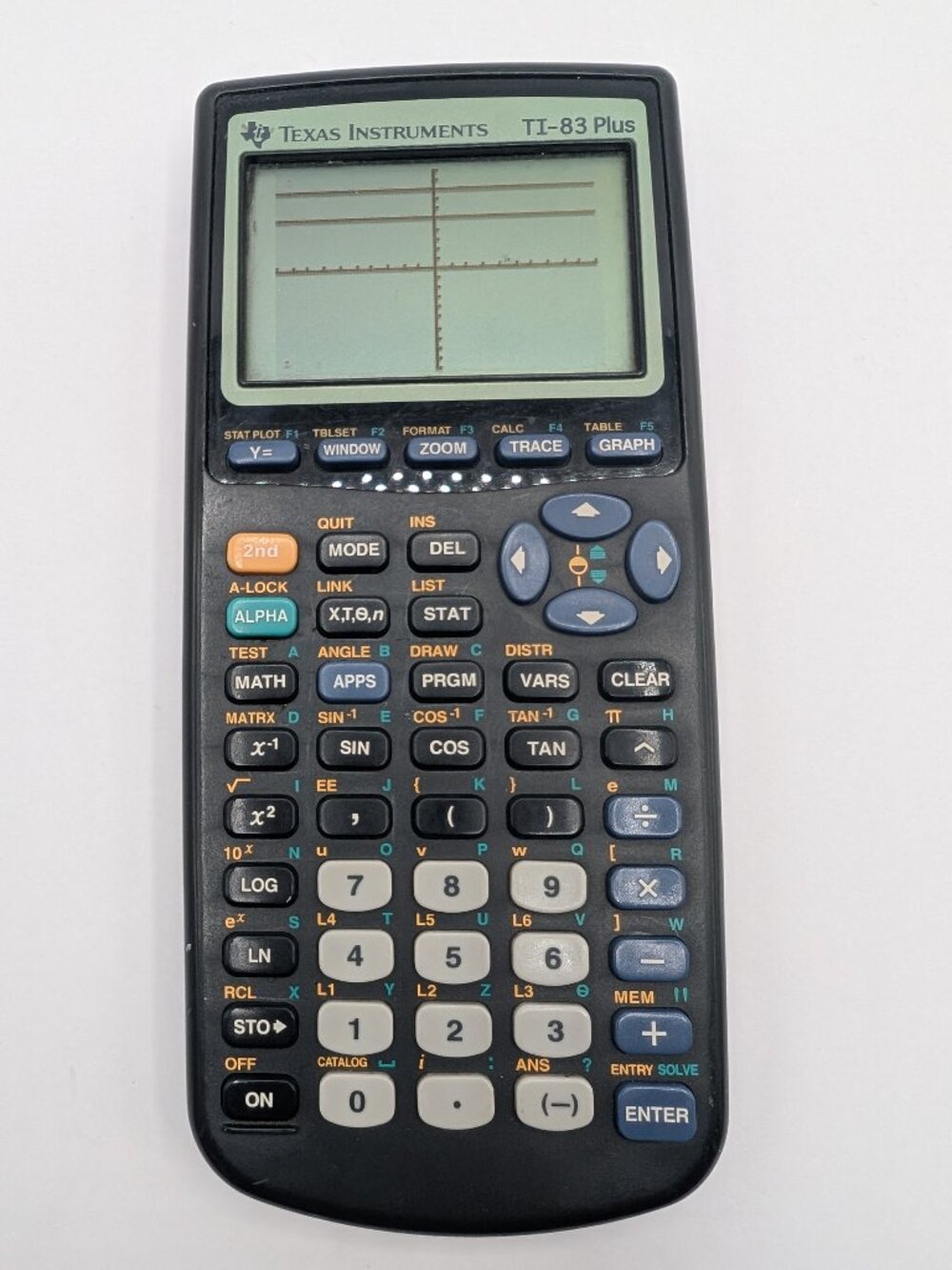 Texus Instruments Ti-83 Plus Graphing Calculator - No Cover - Works